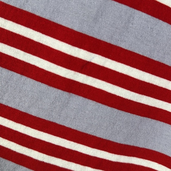 TNA Alpha Red Striped Relaxed Crew-Neck Long Sleeve Shirt Top NWT - Picture 8 of 8